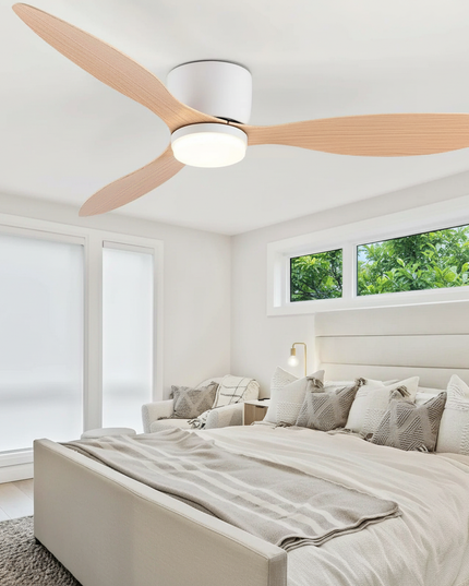 Main Variation 3 - Lustre Ventilateur Plafond Bas Noir Silencieux