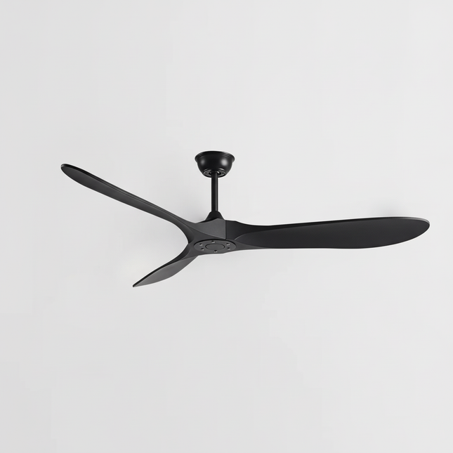 Lustre Ventilateur 3 Pales Bois Scandinave Télécommande - Vue 1