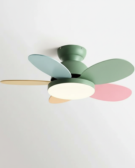 Lustre Ventilateur 5 Pales Bois Réversible - Vue 1