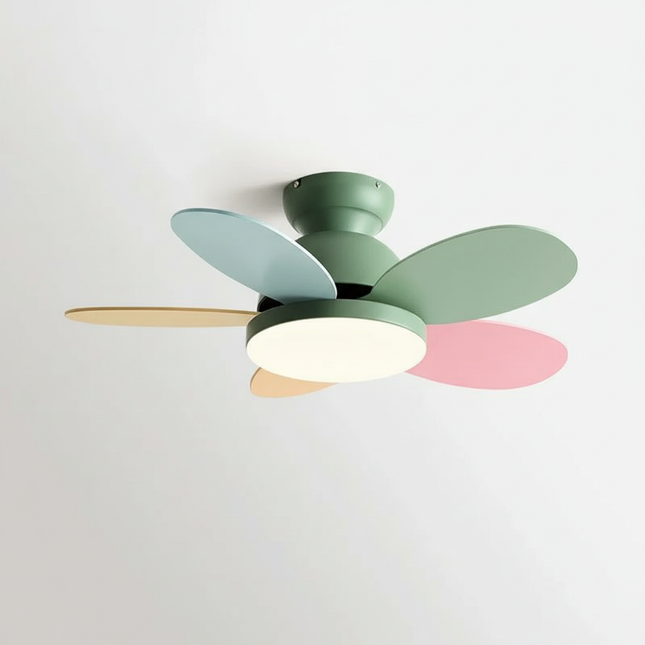 Lustre Ventilateur 5 Pales Bois Réversible - Vue 1