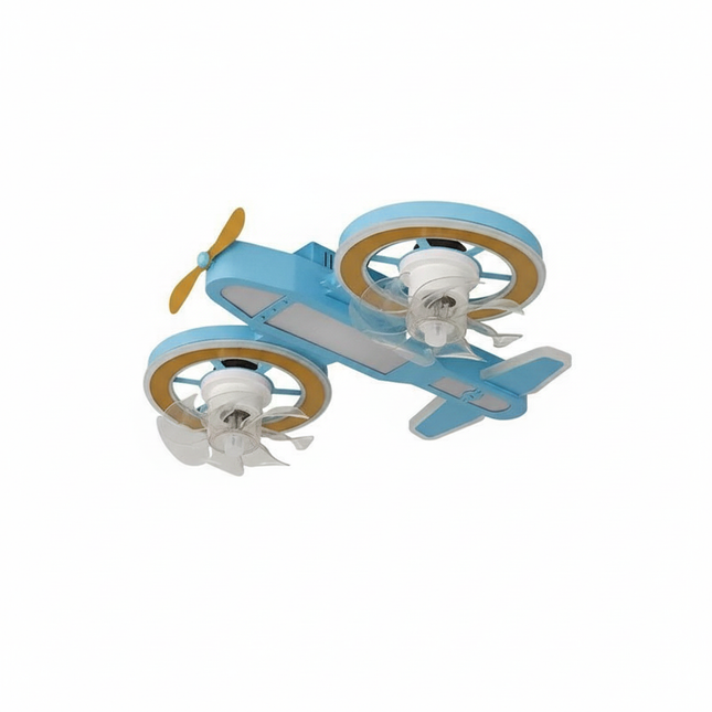 Lustre Ventilateur Avion Garçon LED - Vue 1