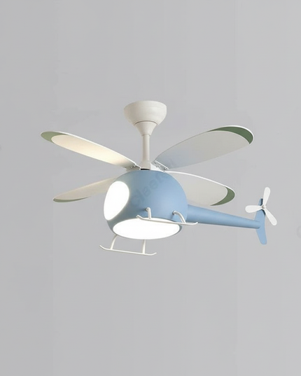 Lustre Ventilateur Avion LED Enfant - Vue 1
