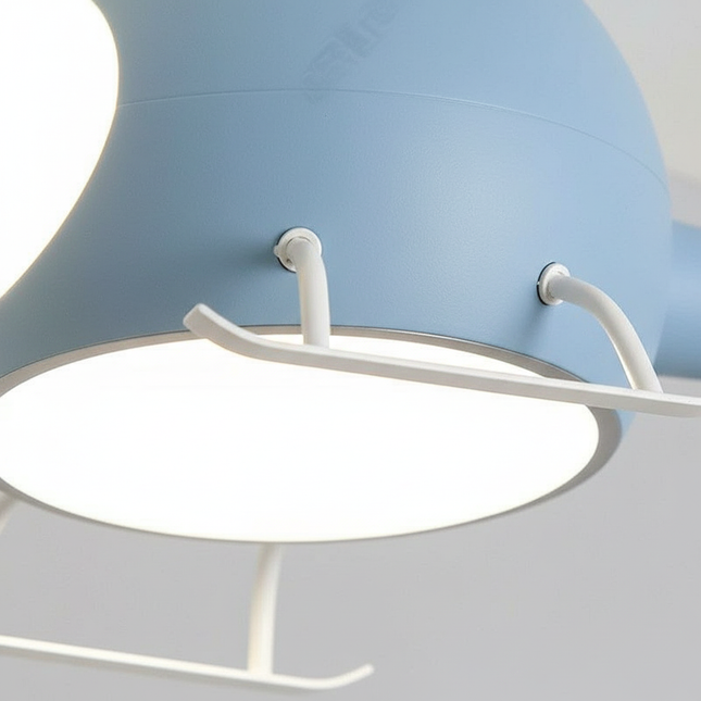 Lustre Ventilateur Avion LED Enfant - Vue 2