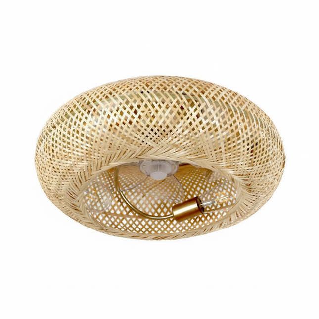 Lustre Ventilateur Bambou Invisible Silencieux - Vue 1