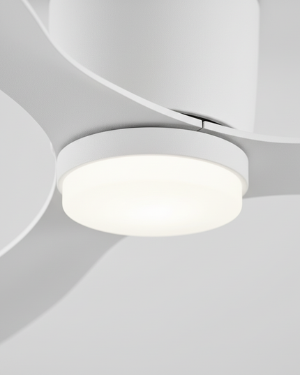 Lustre Ventilateur Basse Hauteur Noir LED Silencieux - Vue 2