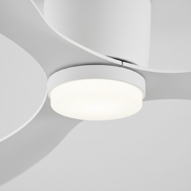 Lustre Ventilateur Basse Hauteur Noir LED Silencieux - Vue 2