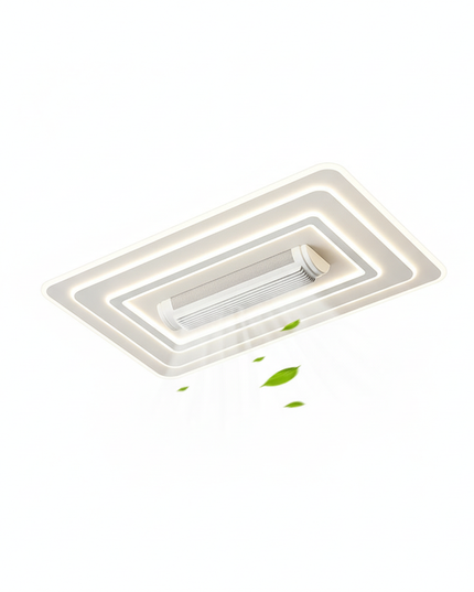 Lustre Ventilateur Blanc Invisible Télécommande - Vue 1