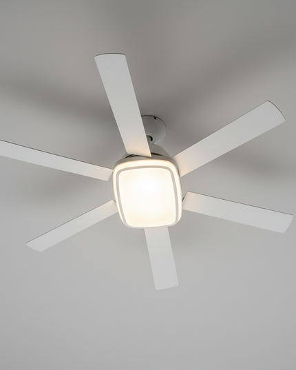 Lustre Ventilateur Blanc Invisible Télécommande - Vue 3