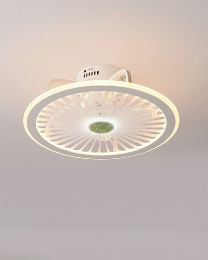 Lustre Ventilateur Blanc Rétractable Silencieux - Vue 1