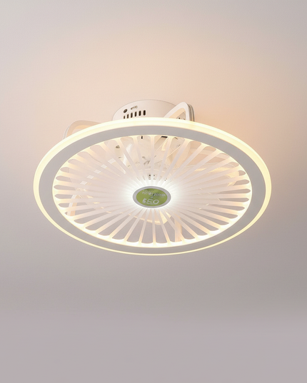 Lustre Ventilateur Blanc Rétractable Silencieux - Vue 3