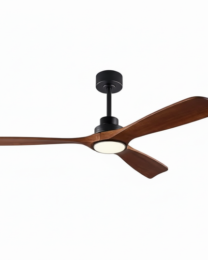 Lustre Ventilateur Bois 3 Pales Moderne Silencieux - 42 pouces environ 107 cm / 85-265 V