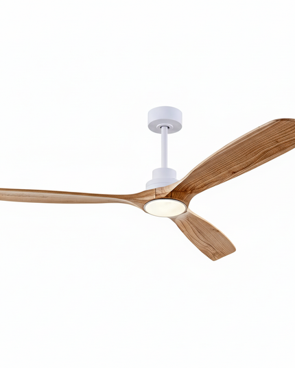 Lustre Ventilateur Bois 3 Pales Silencieux - 11 / 85–265 V