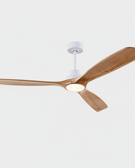 Lustre Ventilateur Bois 3 Pales Silencieux - Vue 1