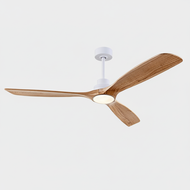 Lustre Ventilateur Bois 3 Pales Silencieux - Vue 1