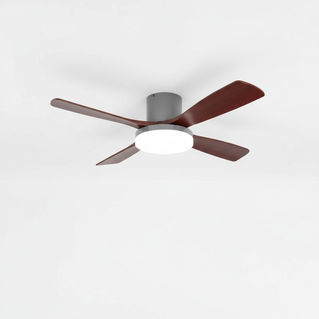 Lustre Ventilateur Bois DC 3 Couleurs - Vue 1
