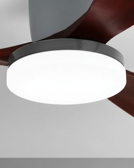 Lustre Ventilateur Bois DC 3 Couleurs - Vue 2