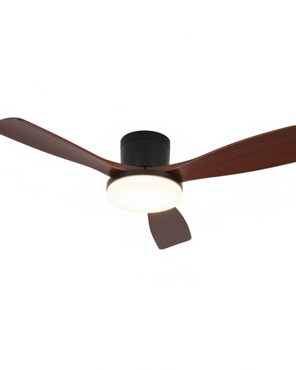 Lustre Ventilateur Bois DC Réversible - Modèle 3 / 42 pouces / 220 V