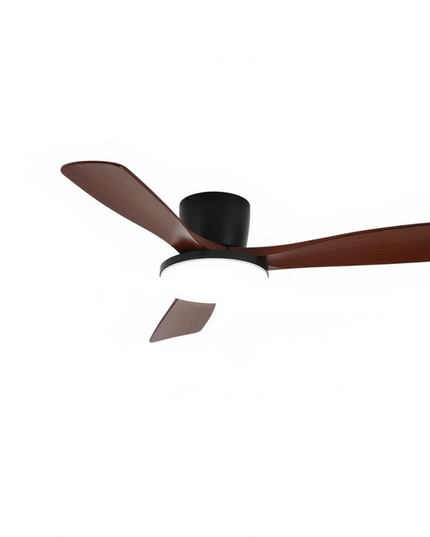 Lustre Ventilateur Bois DC Réversible - Modèle 4 / 52 pouces / 220 V