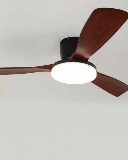 Lustre Ventilateur Bois DC Réversible - Vue 3