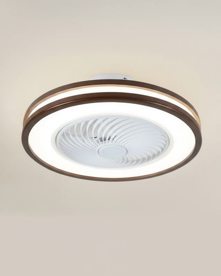 Lustre Ventilateur Bois Nordique Ultra-Fin - Vue 3