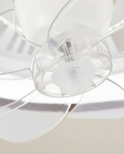 Lustre Ventilateur Bois Scandinave Ultra-plat - Vue 2