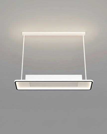 Lustre Ventilateur Carré Sans Pales LED - Noir L 110 x 70 cm (112W) / 110 V