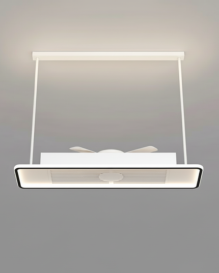 Lustre Ventilateur Carré Sans Pales LED - Vue 3