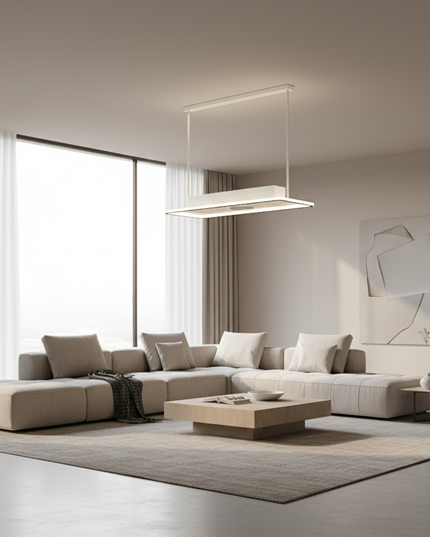 Lustre Ventilateur Carré Sans Pales LED - Vue 4