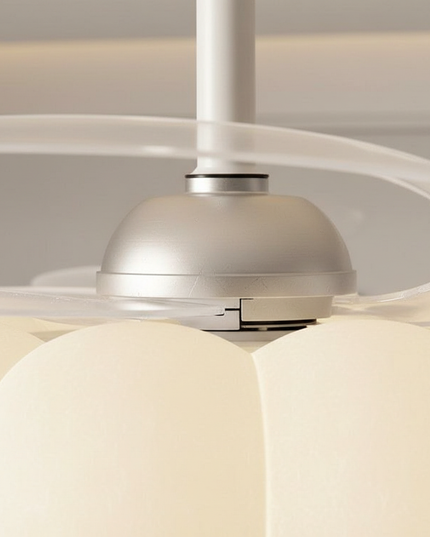 Lustre Ventilateur Crème Moderne Sans Pales - Vue 2