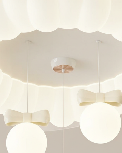 Lustre Ventilateur Crème Silencieux Sans Pales - Vue 2