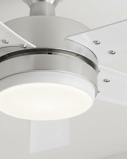 Lustre Ventilateur Design Sans Pales Nickel Brossé - Vue 2