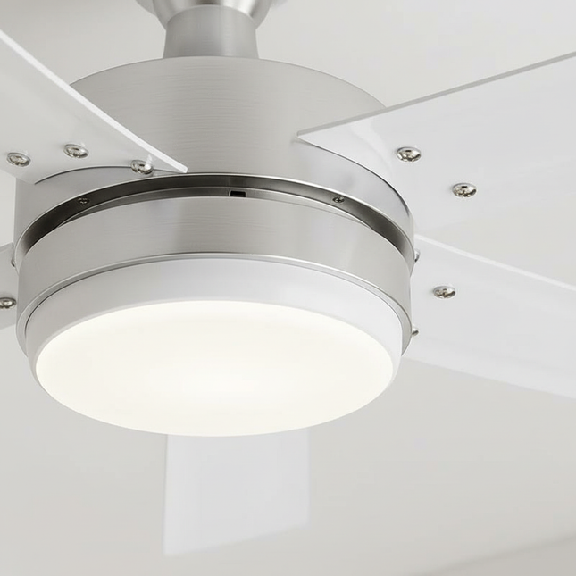 Lustre Ventilateur Design Sans Pales Nickel Brossé - Vue 2