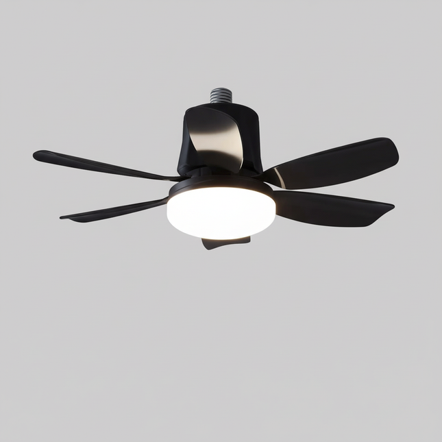 Lustre Ventilateur E27 RGB Musique Télécommande - Vue 1