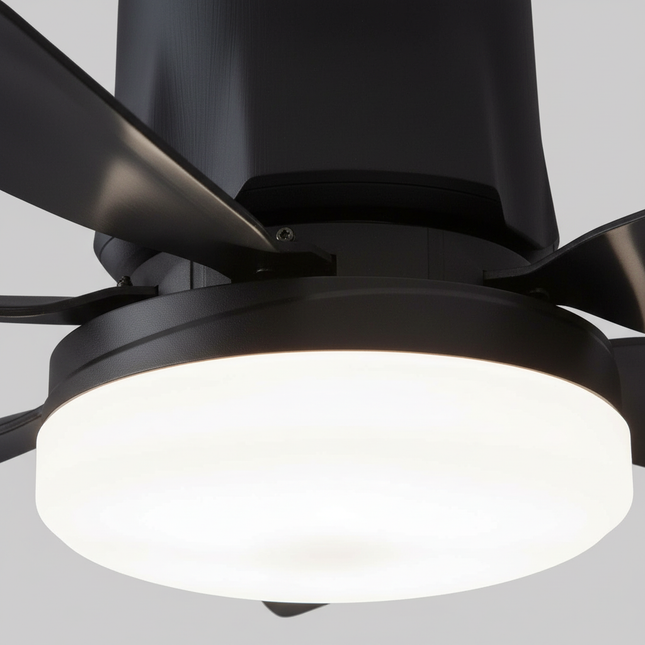 Lustre Ventilateur E27 RGB Musique Télécommande - Vue 2