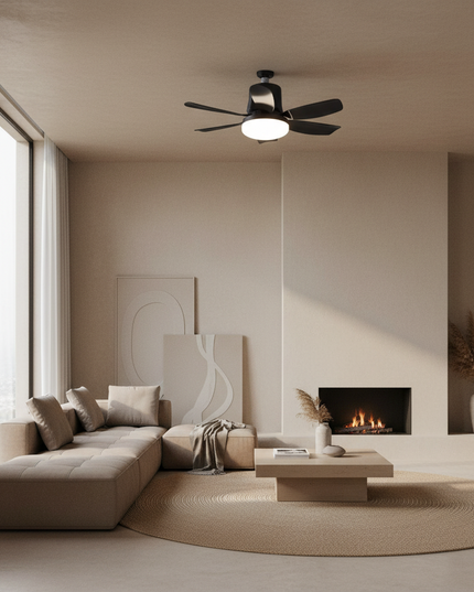 Lustre Ventilateur E27 RGB Musique Télécommande - Vue 4