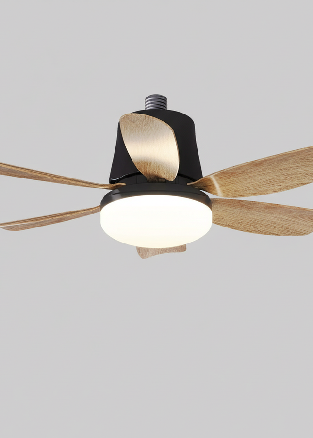 Lustre Ventilateur E27 RGB Musique - Vue 1