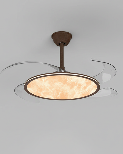 Lustre Ventilateur Extra-plat Grain Bois Spectre - Vue 3