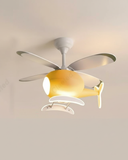 Lustre Ventilateur Hélicoptère LED ABS Enfant - Vue 3