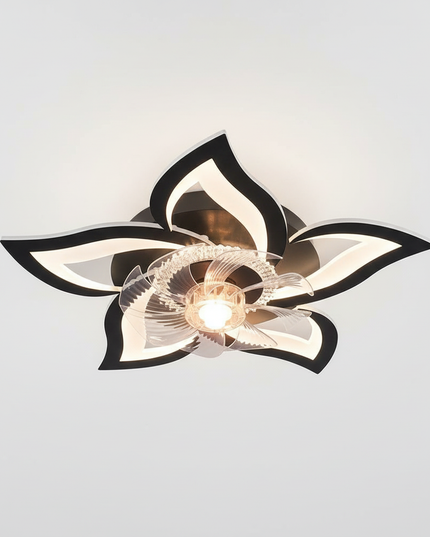 Lustre Ventilateur Intégré Dimmable Silencieux App - Vue 3