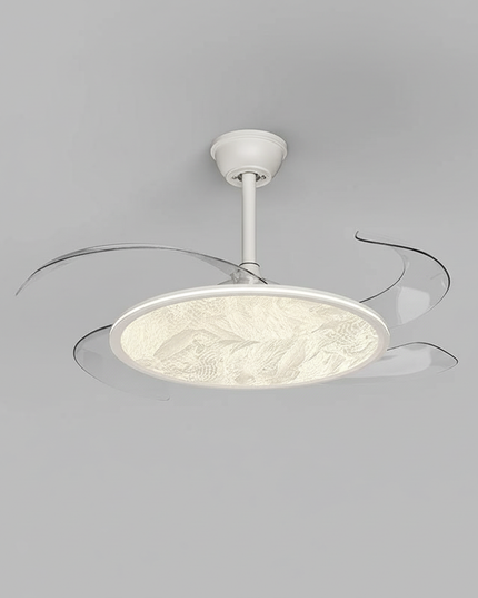 Lustre Ventilateur Invisible LED Moderne Blanc - Vue 1