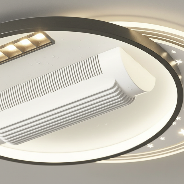 Lustre Ventilateur Invisible LED Silencieux - Vue 2