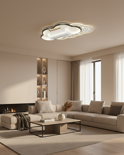 Lustre Ventilateur Invisible LED Silencieux - Vue 4