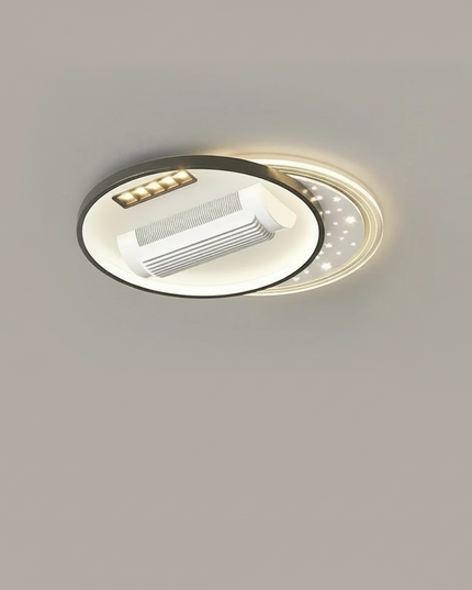 Lustre Ventilateur Invisible LED Silencieux - WB - Ventilateur sans pales 45W / Atténuation / 180–260 V