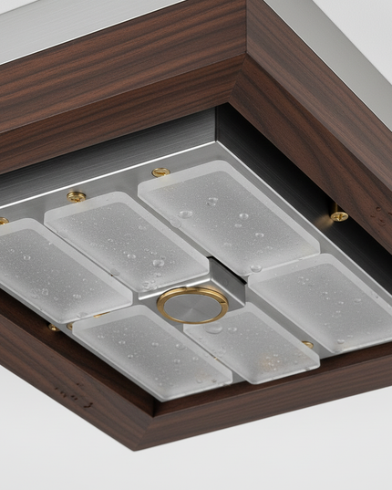 Lustre Ventilateur Invisible LED Télécommande Blanc - Vue 2