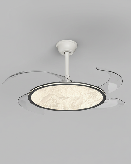 Lustre Ventilateur Invisible Moderne LED Dimmable - A1 - Noir / Intensité réglable par télécommande