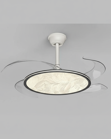 Lustre Ventilateur Invisible Moderne LED Dimmable - Vue 1