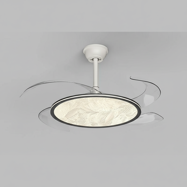 Lustre Ventilateur Invisible Moderne LED Dimmable - Vue 1