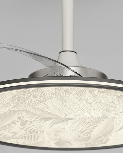 Lustre Ventilateur Invisible Moderne LED Dimmable - Vue 2