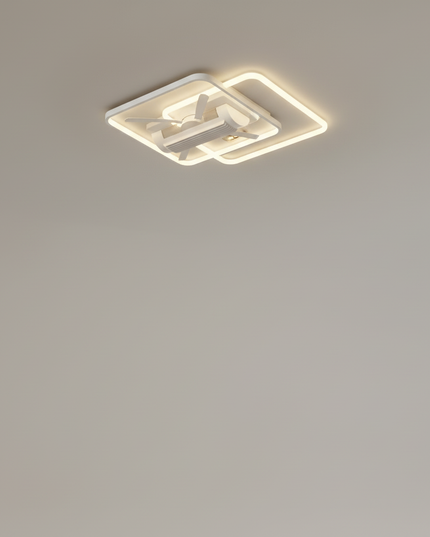 Lustre Ventilateur Invisible Moderne LED - Vue 3