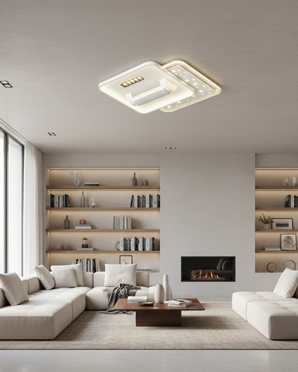 Lustre Ventilateur Invisible Moderne LED - W - Ventilateur sans pales 55W / Atténuation / 180–260 V